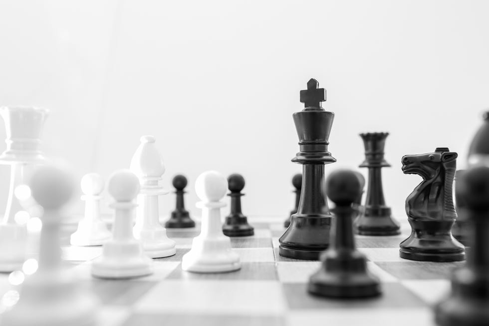 chess pieces on a chess board
