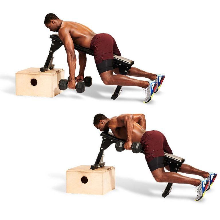 chest supported dumbbell row