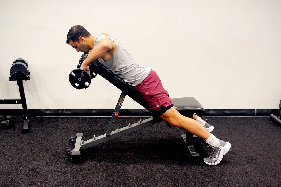 rear delt exercises for better posture, chest supported face pull