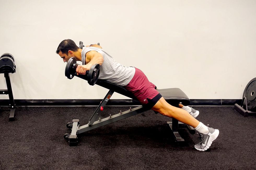 Back delt exercises for better posture, back delt fly with chest support