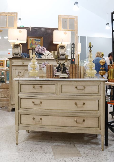 bleached chest with marble top