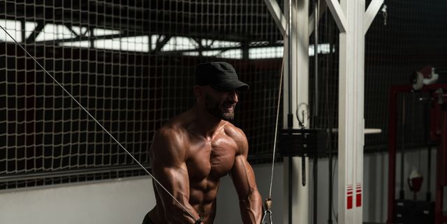 No Weights Chest Builder  Bodybuilding workout plan, Workout
