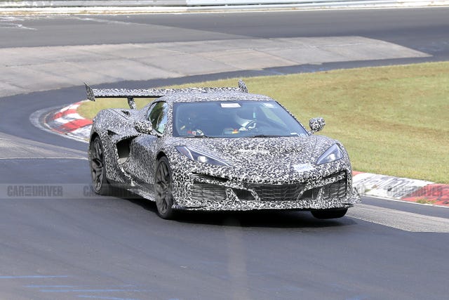 Corvette ZR1 Shows Off Beefy Rear Wing in Nürburgring Spy Photos