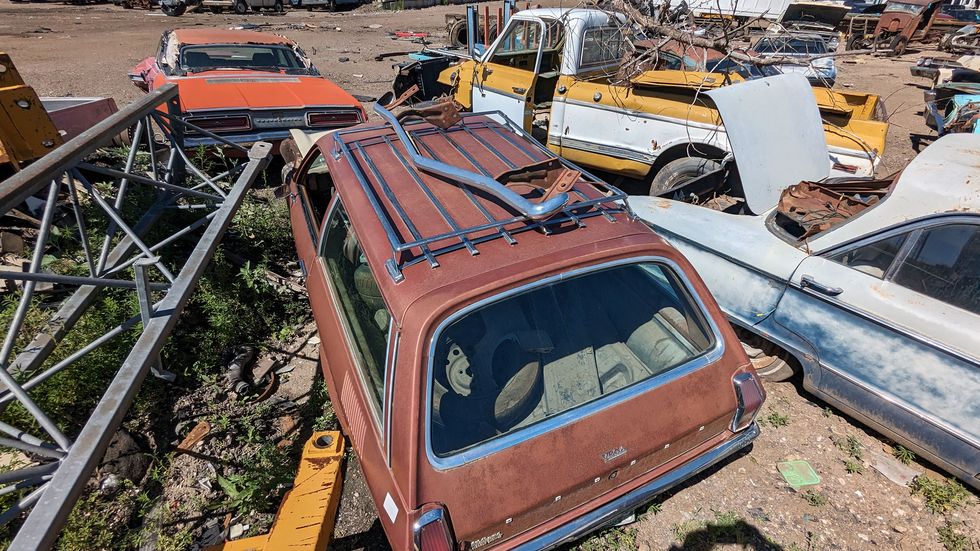 chevrolet vega kammback in colorado wrecking yard