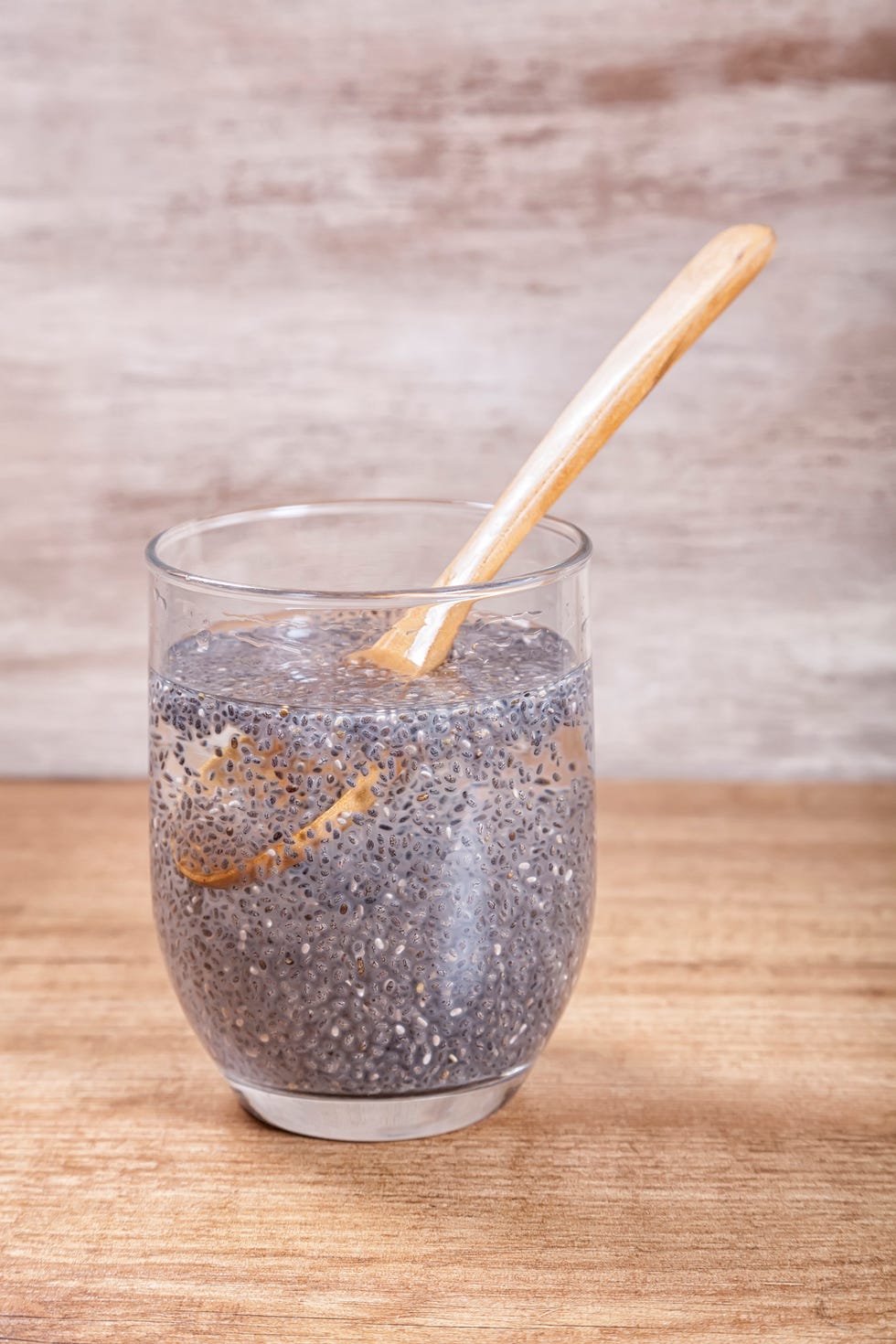 chia seeds in water