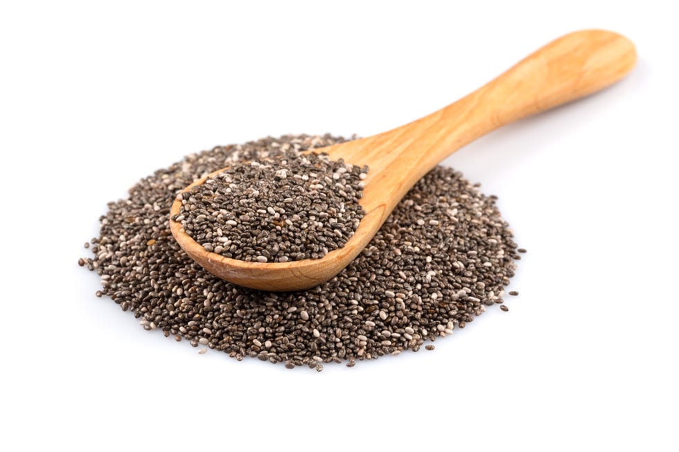 chia seeds close up