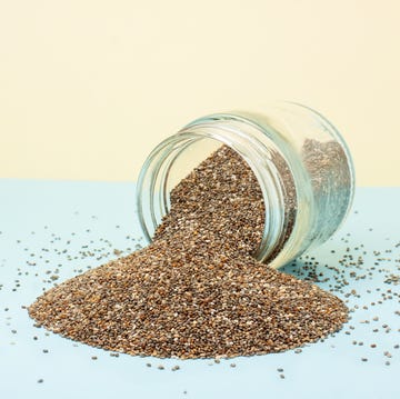 chia seeds in a glass jar