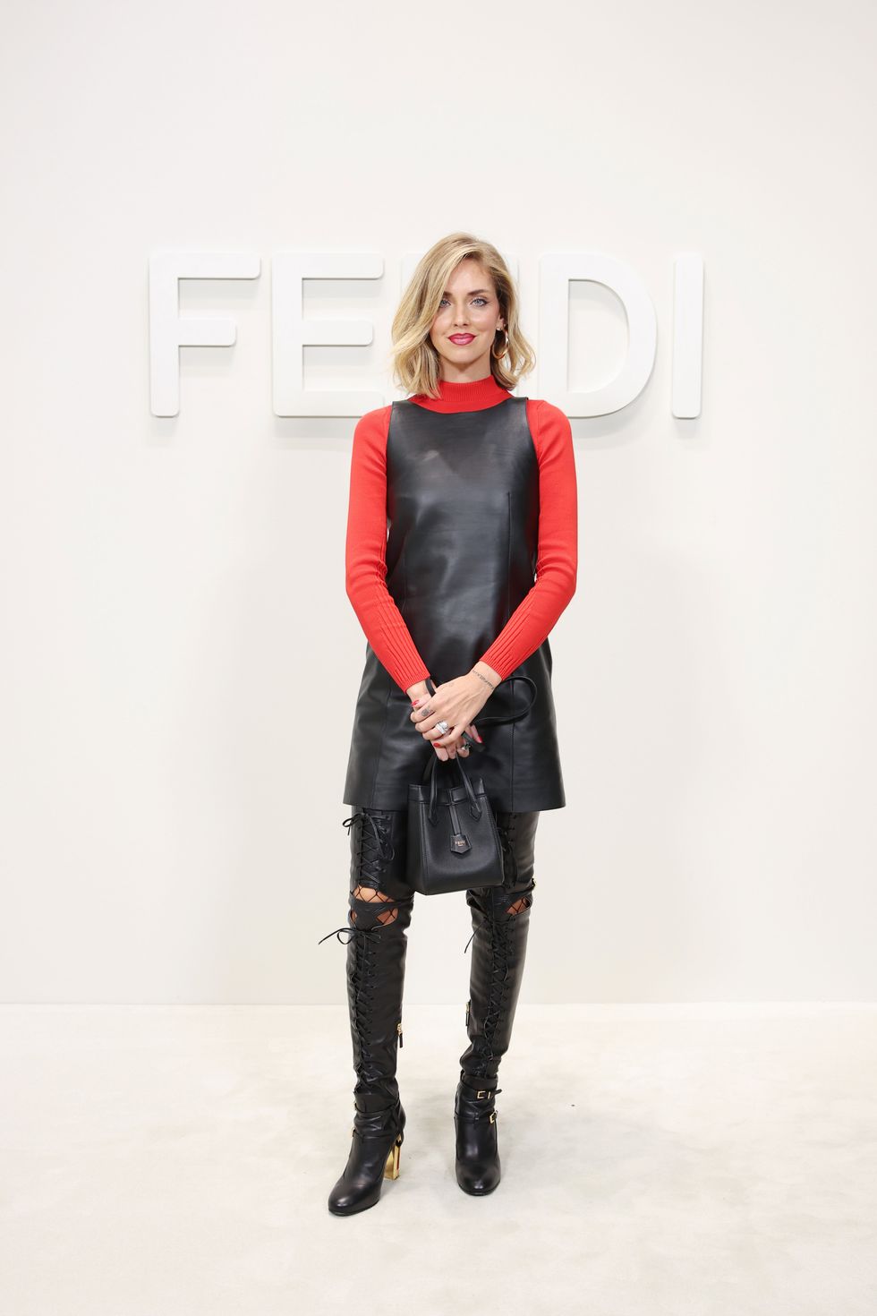 milan, italy september 20 chiara ferragni attends the fendi spring summer 2024 fashion show on september 20, 2023 in milan, italy photo by daniele venturelligetty images for fendi