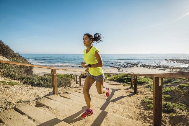 correr en la playa