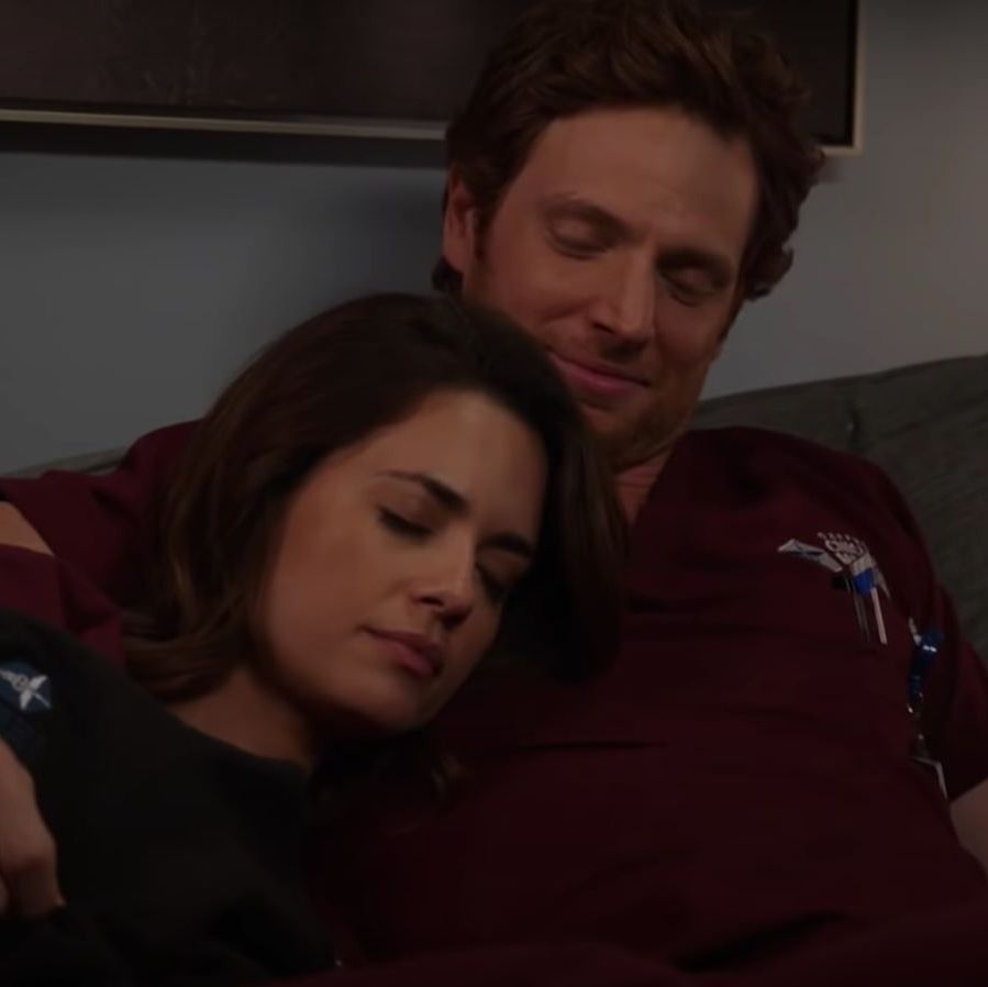 chicago med   natalie and will embrace