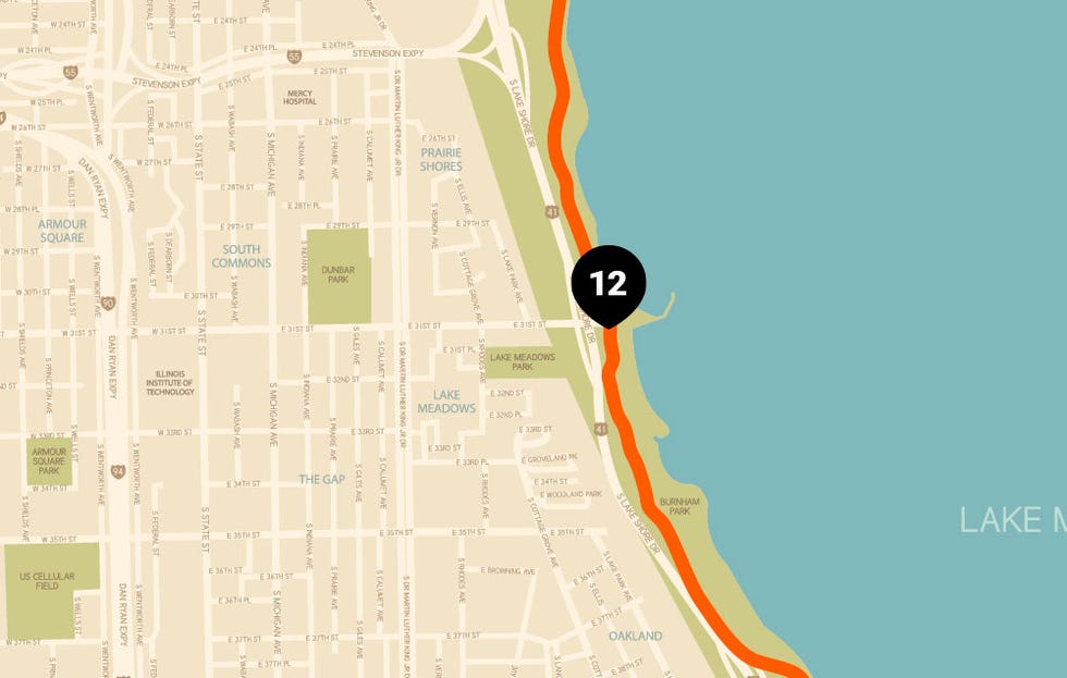 chicago running map