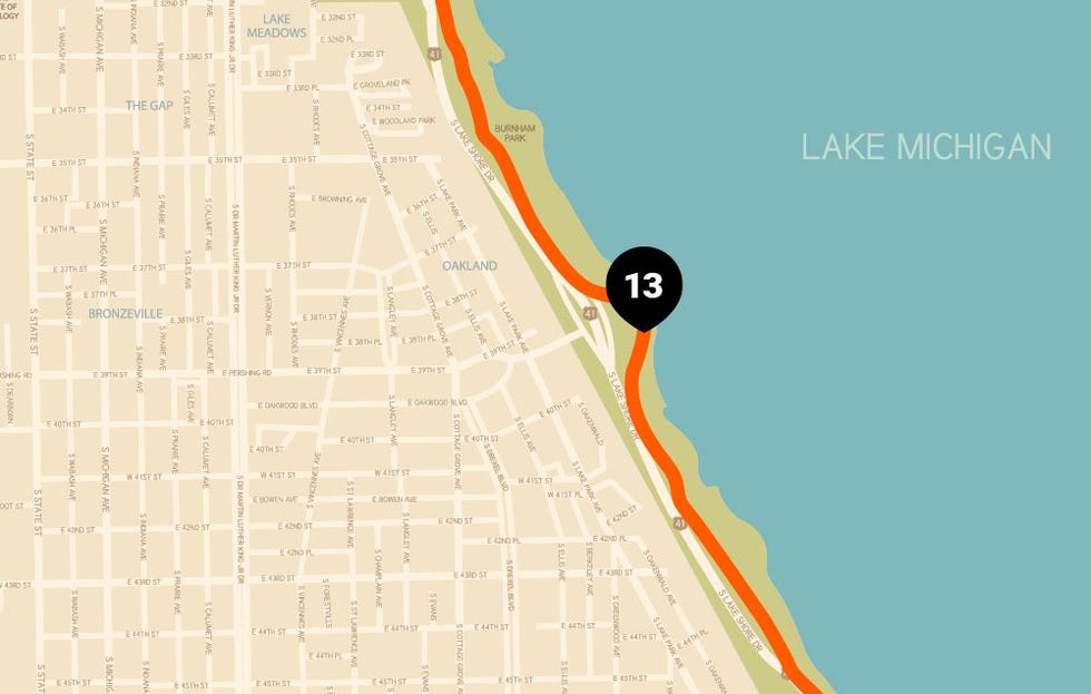 chicago running map