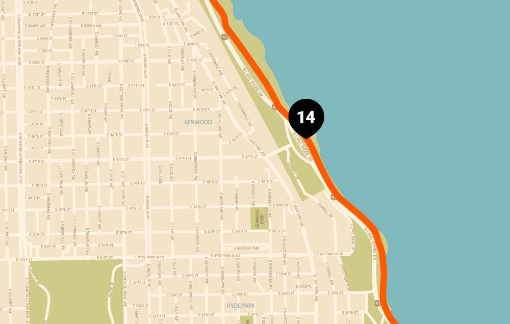 chicago running map