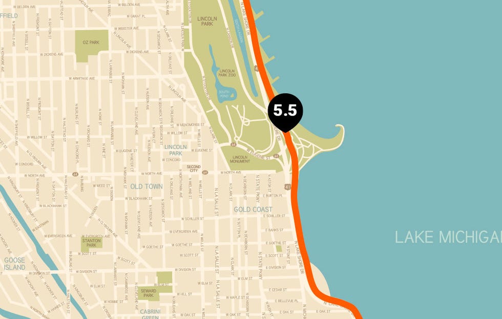 chicago running map
