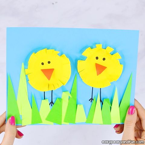 chick diy easter cards