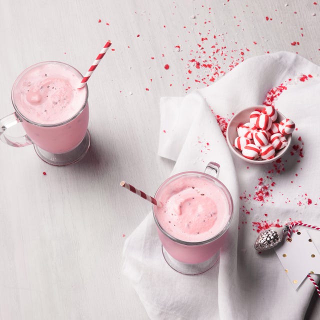 Food, Milkshake, Smoothie, Pink, Floats, Drink, Non-alcoholic beverage, Cream, Cuisine, Ingredient, 