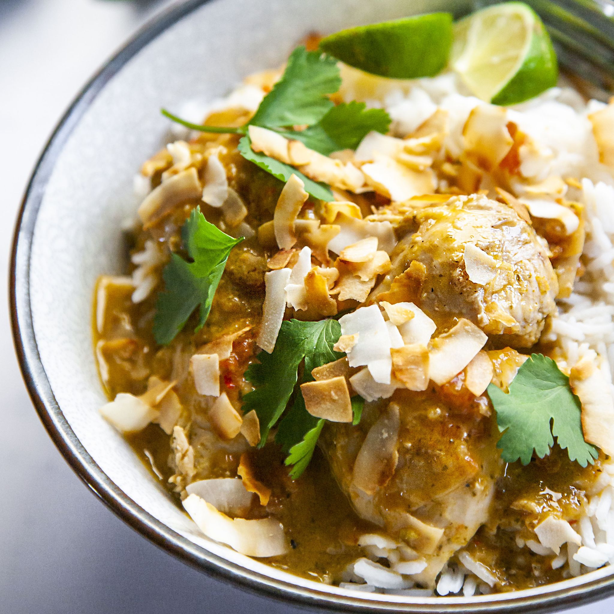 chicken and coconut curry