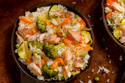 chicken and vegetable fried rice