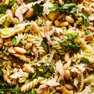 Chicken Artichoke Pasta Salad chicken, artichokes, spinach, and noodles tossed with pasta
