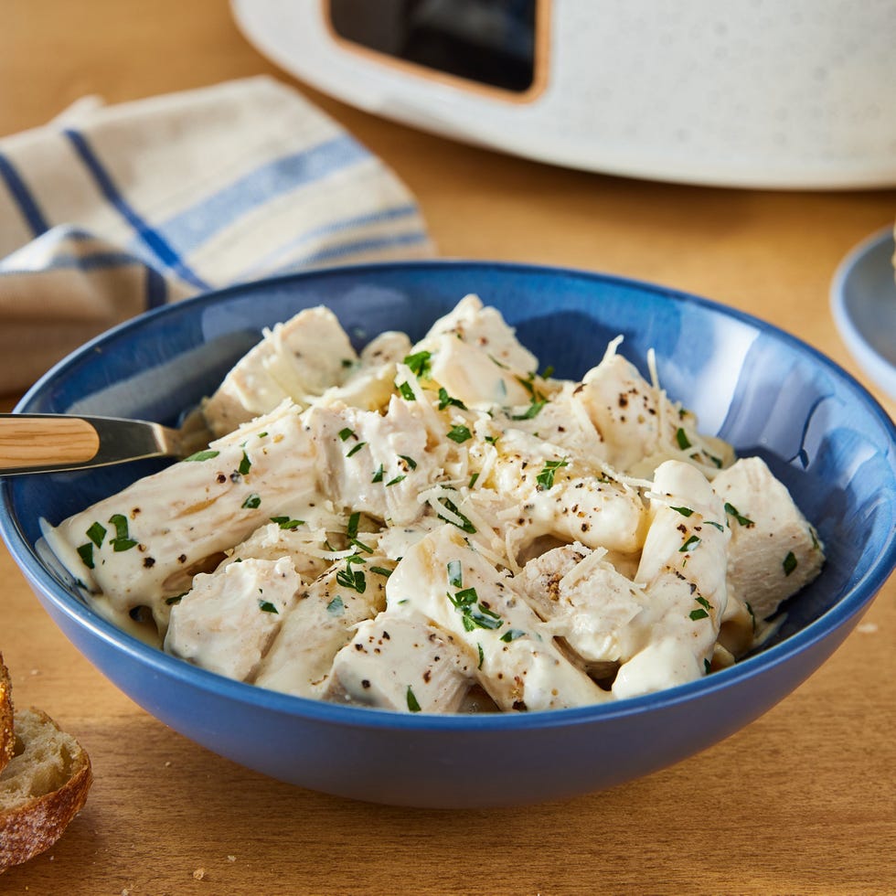 slow cooker chicken breast alfredo