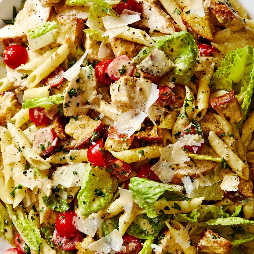 Best Chicken Caesar Pasta Salad Recipe How To Make Chicken Caesar Pasta Salad 6584