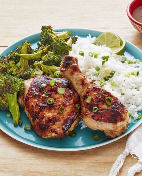 sheet pan spicy chicken and broccoli