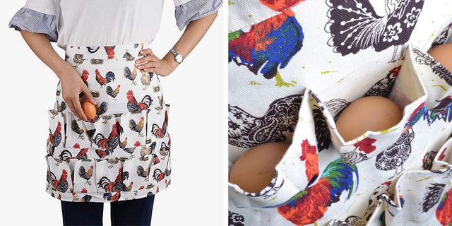 Chicken Eggs Apron With Pockets Apron For Fresh Eggs Collecting Gathering  Apron Rooster Chicken Themed Gifts Unisex Apron