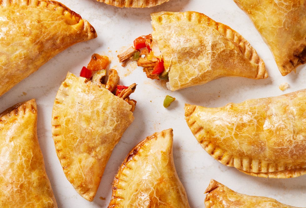 chicken empanadas with peppers and olives