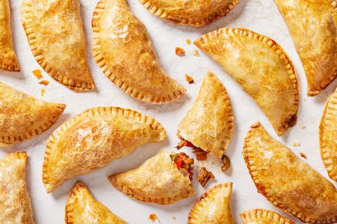 chicken empanadas with peppers and olives