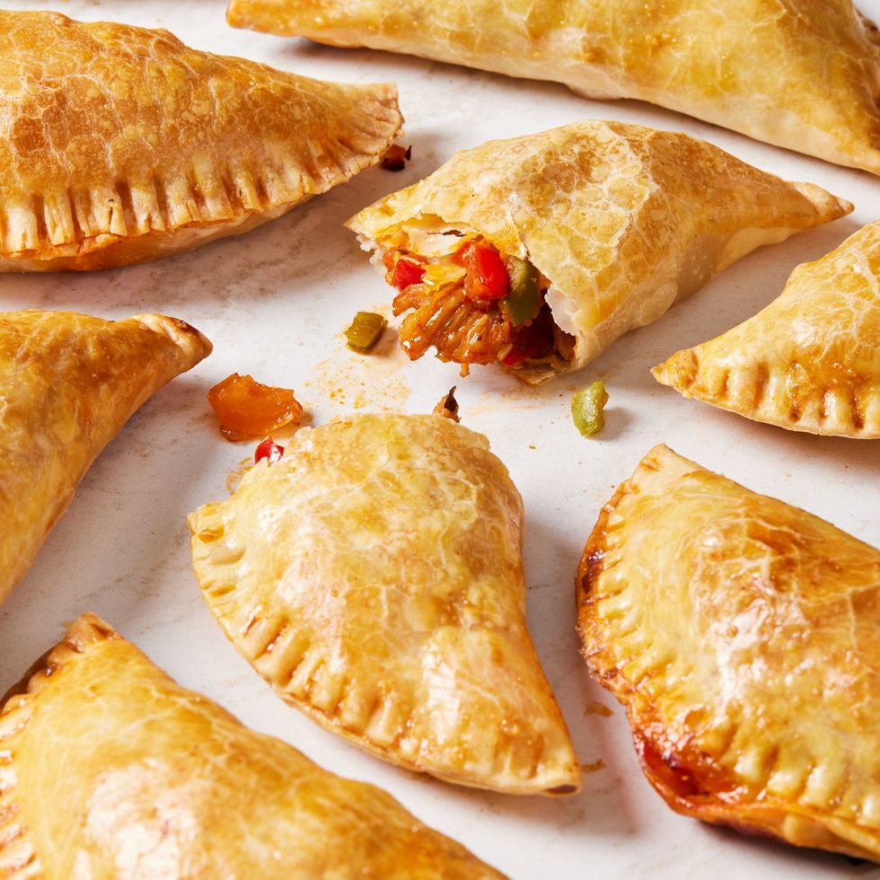 chicken empanadas with peppers and olives