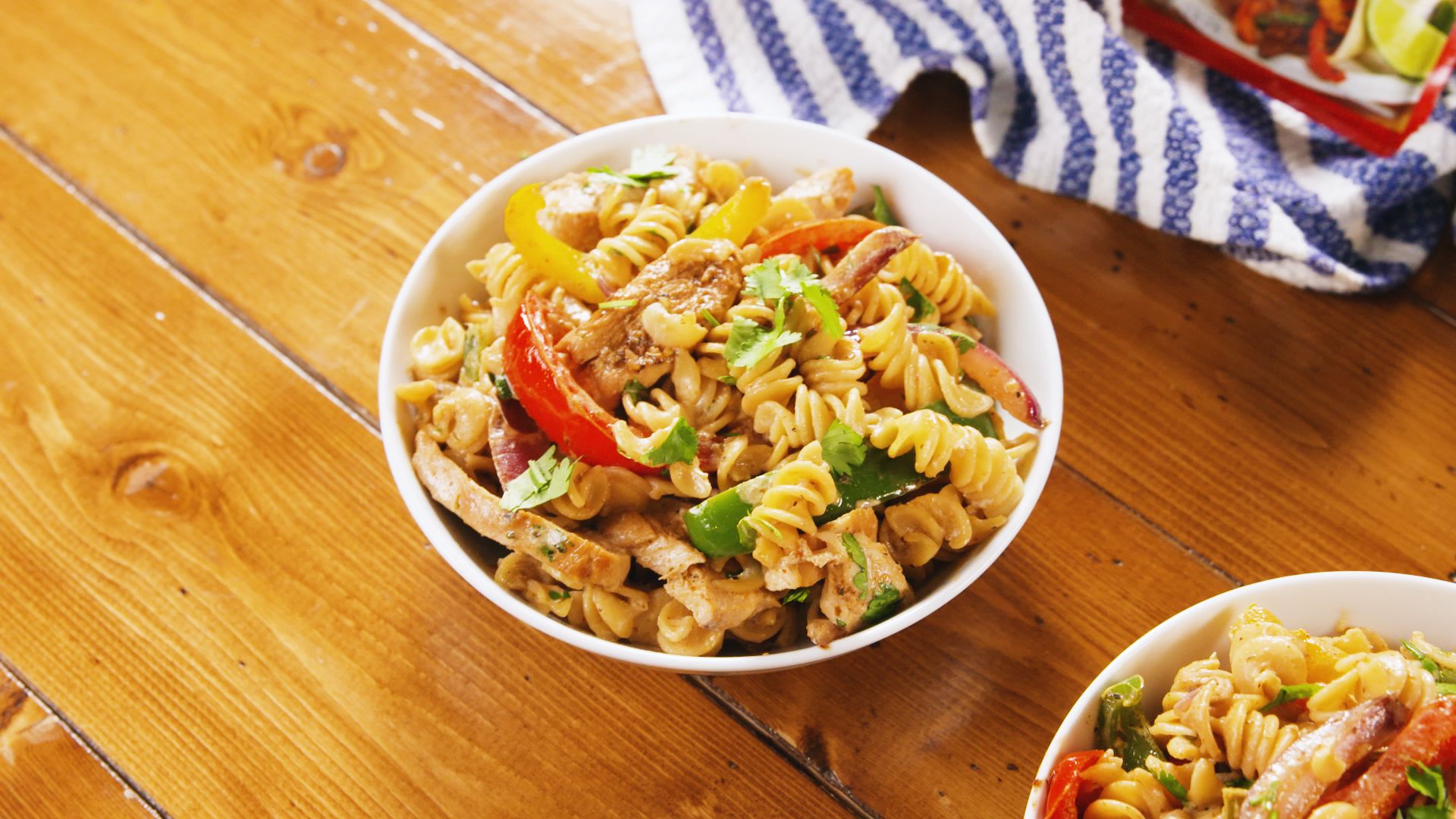 Best Creamy Chicken Fajita Pasta Recipe - How To Make Creamy Chicken ...