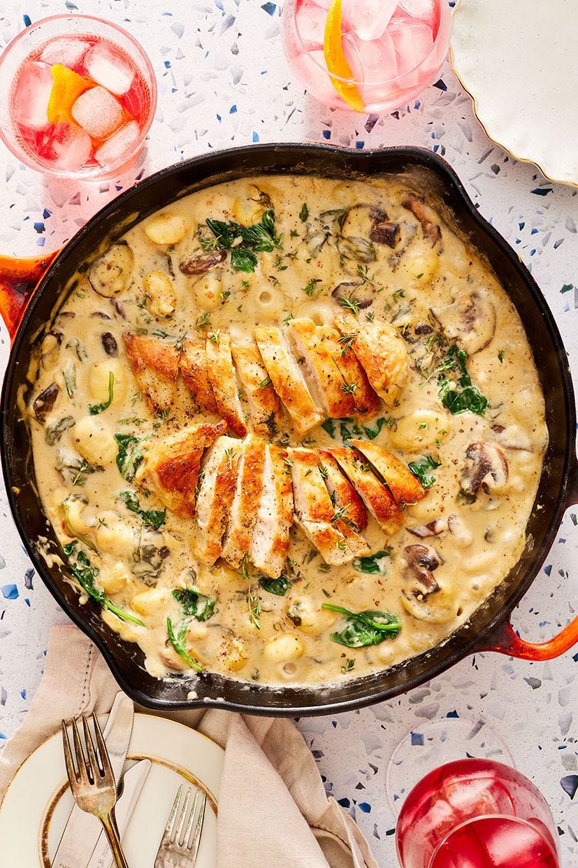 one pan creamy chicken and gnocchi