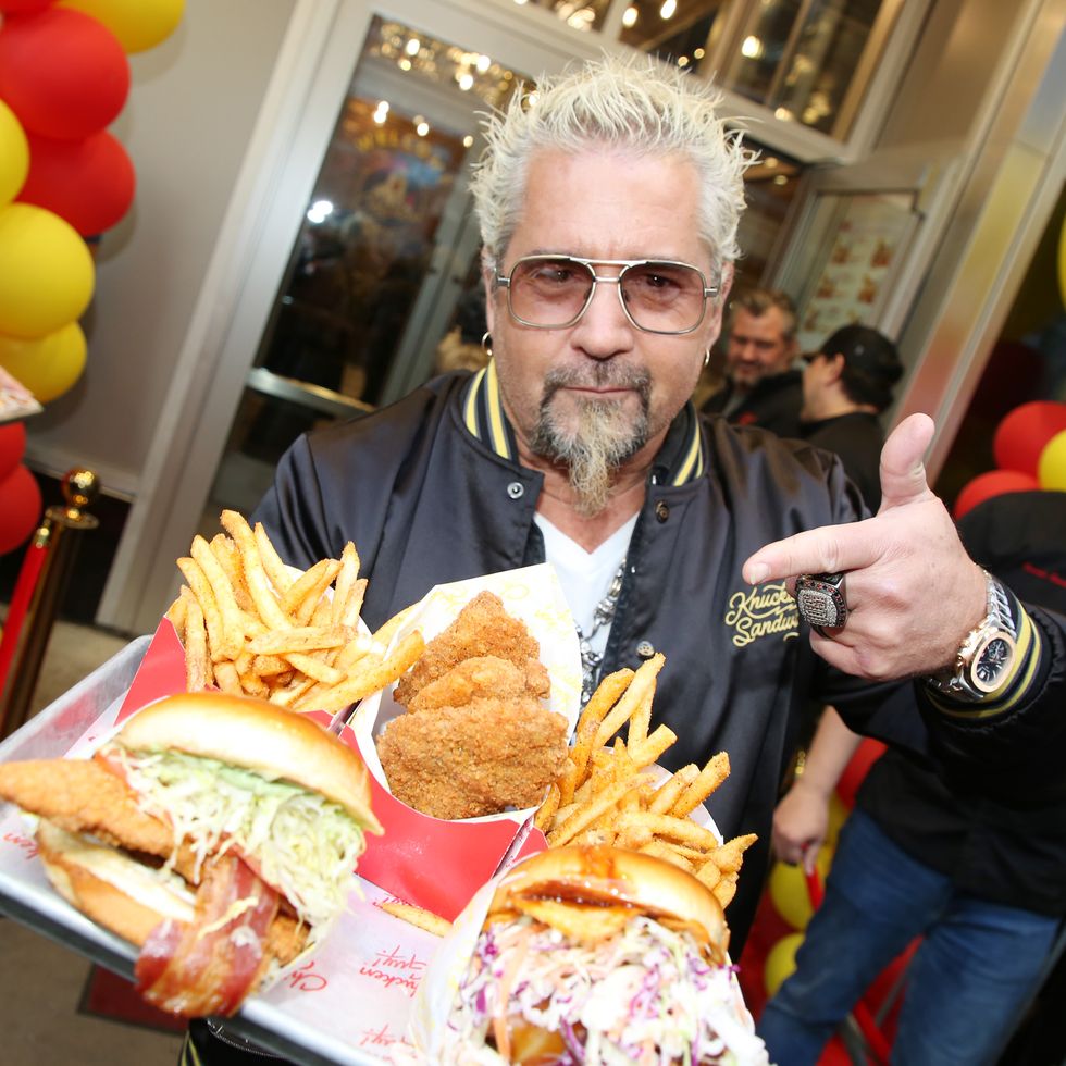 guy fieri opens chicken guy! restaurant in times square