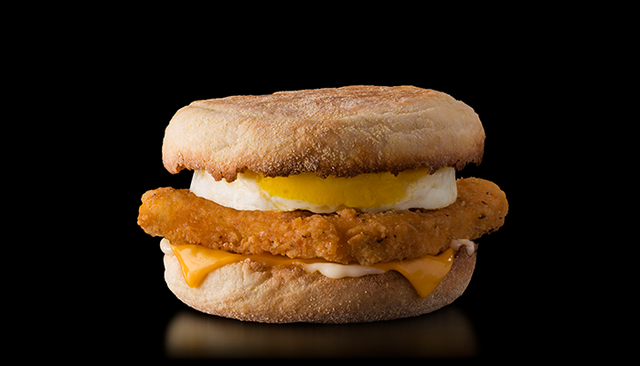 Food, Dish, Breakfast sandwich, Cuisine, Mcmuffin, Fast food, Ingredient, Original chicken sandwich, Baked goods, Breakfast, 