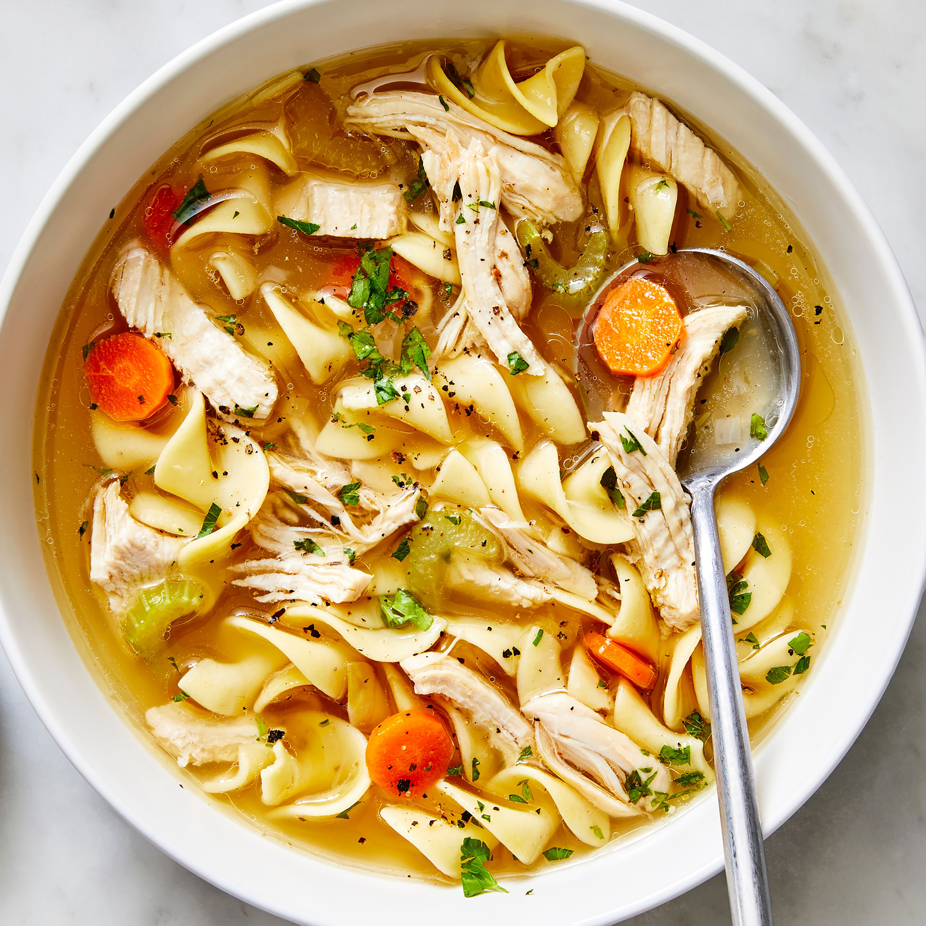 Creamy Chicken Noodle Soup - Together as Family