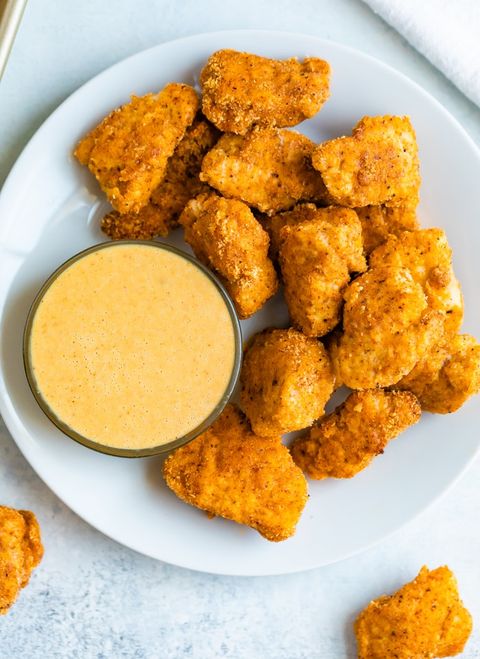 high protein low carb meal - healthy chicken nuggets