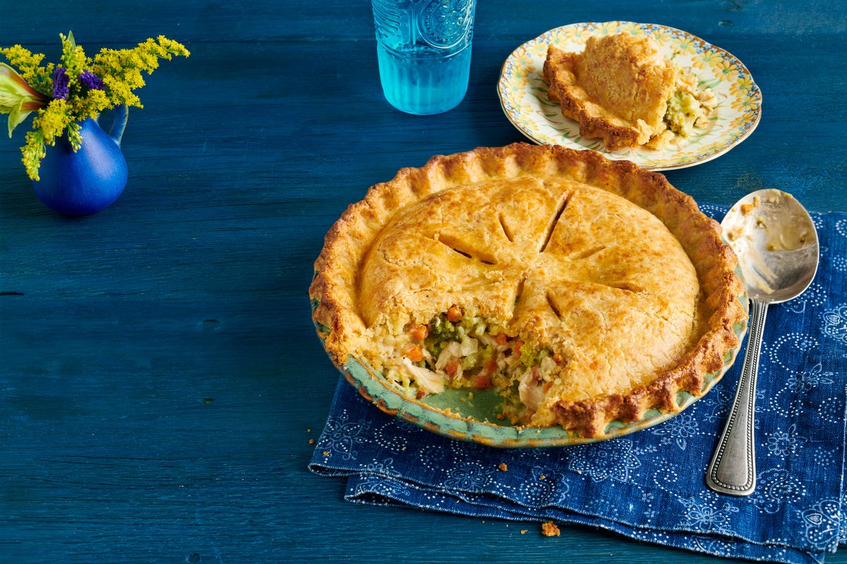 Steak Pot Pie with Cheddar Biscuits