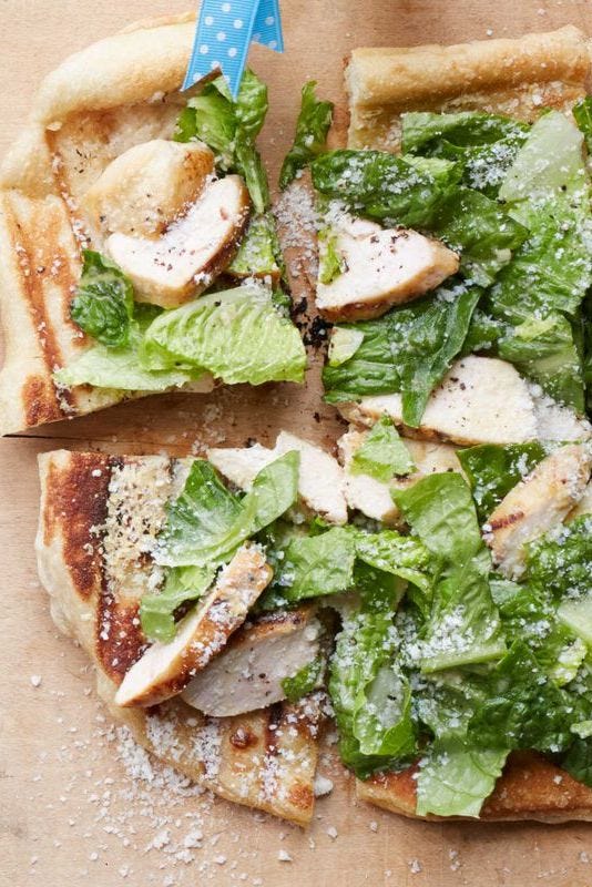 chicken recipes for kids  chicken caesar flatbreads