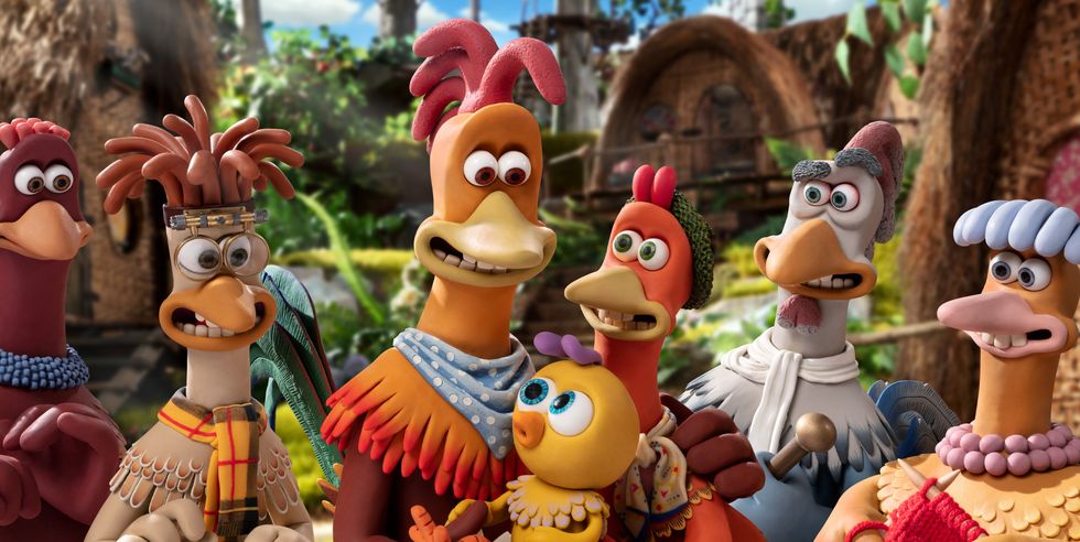 rocky, ginger and molly in chicken run 2