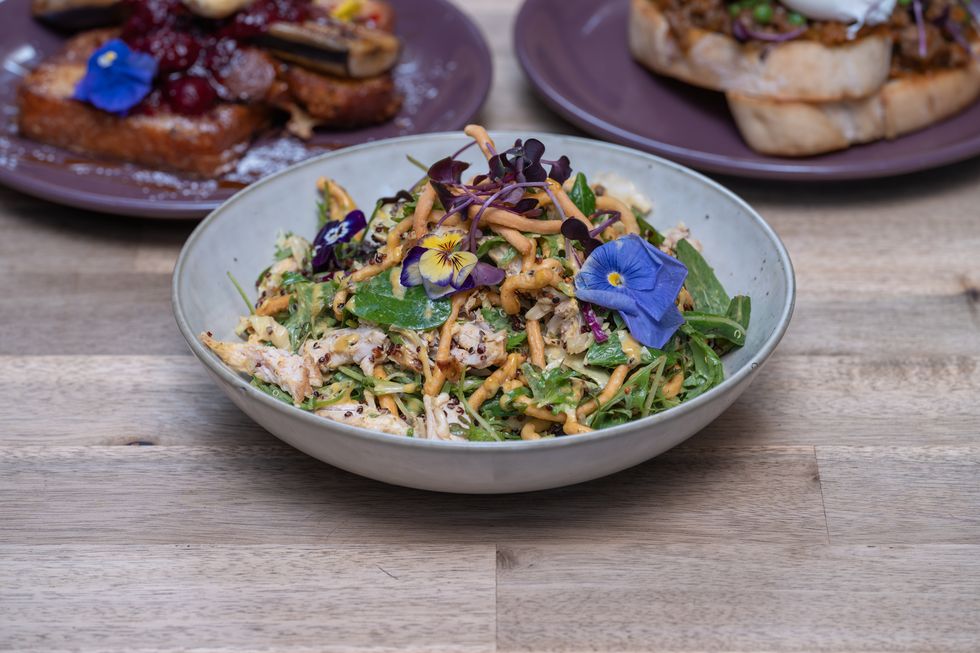 chicken salad in a bowl