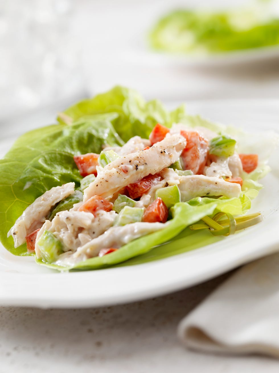 chicken salad lettuce wrap