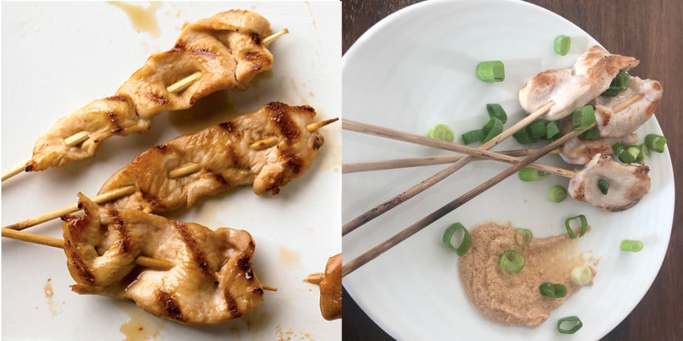 Food, Dish, Cuisine, Ingredient, Produce, Ginger, Recipe, Yakitori, Skewer, Fried food, 