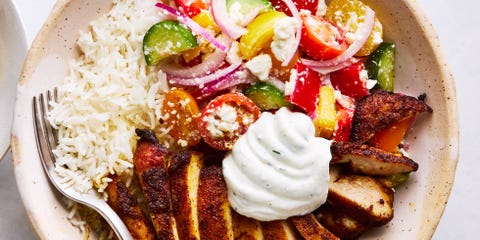 chicken shawarma bowls