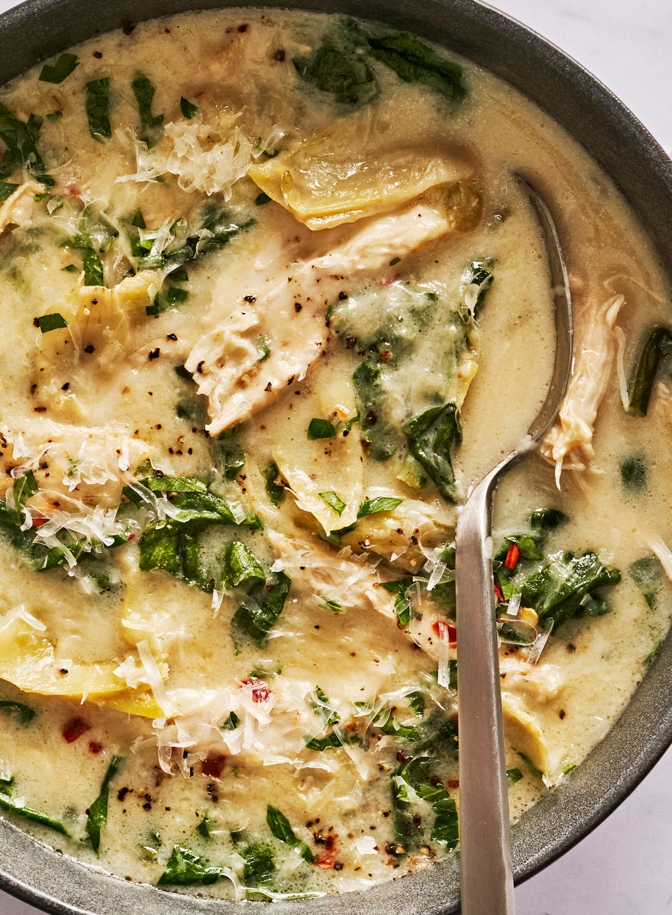 chicken spinach artichoke soup