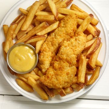 chicken strips with french fries
