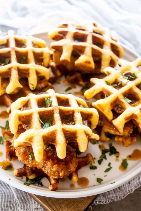 chipotle honey chicken thigh and waffle sliders recipe