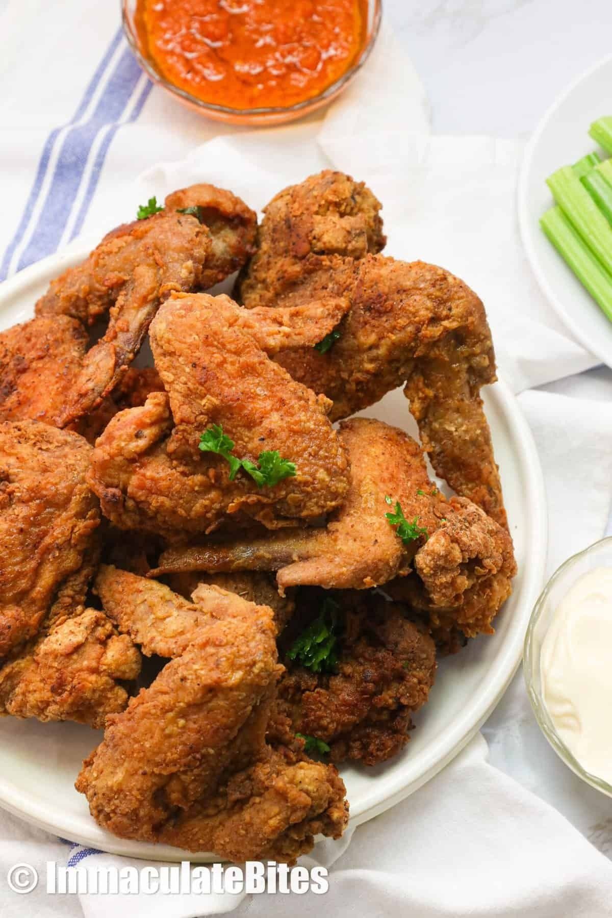 Fried Turkey Wings - Immaculate Bites