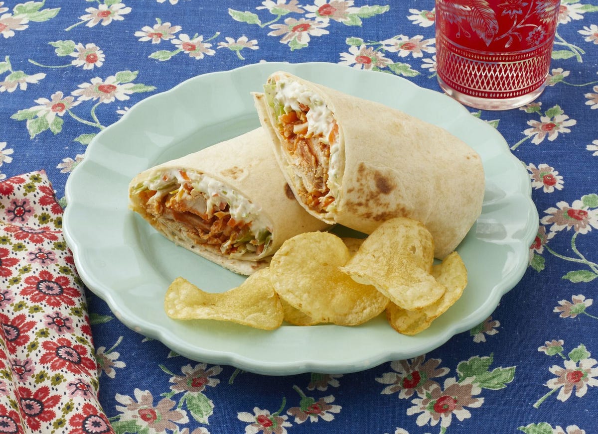 Chicken Wrap with Savory Cream Cheese Spread - Words of Deliciousness