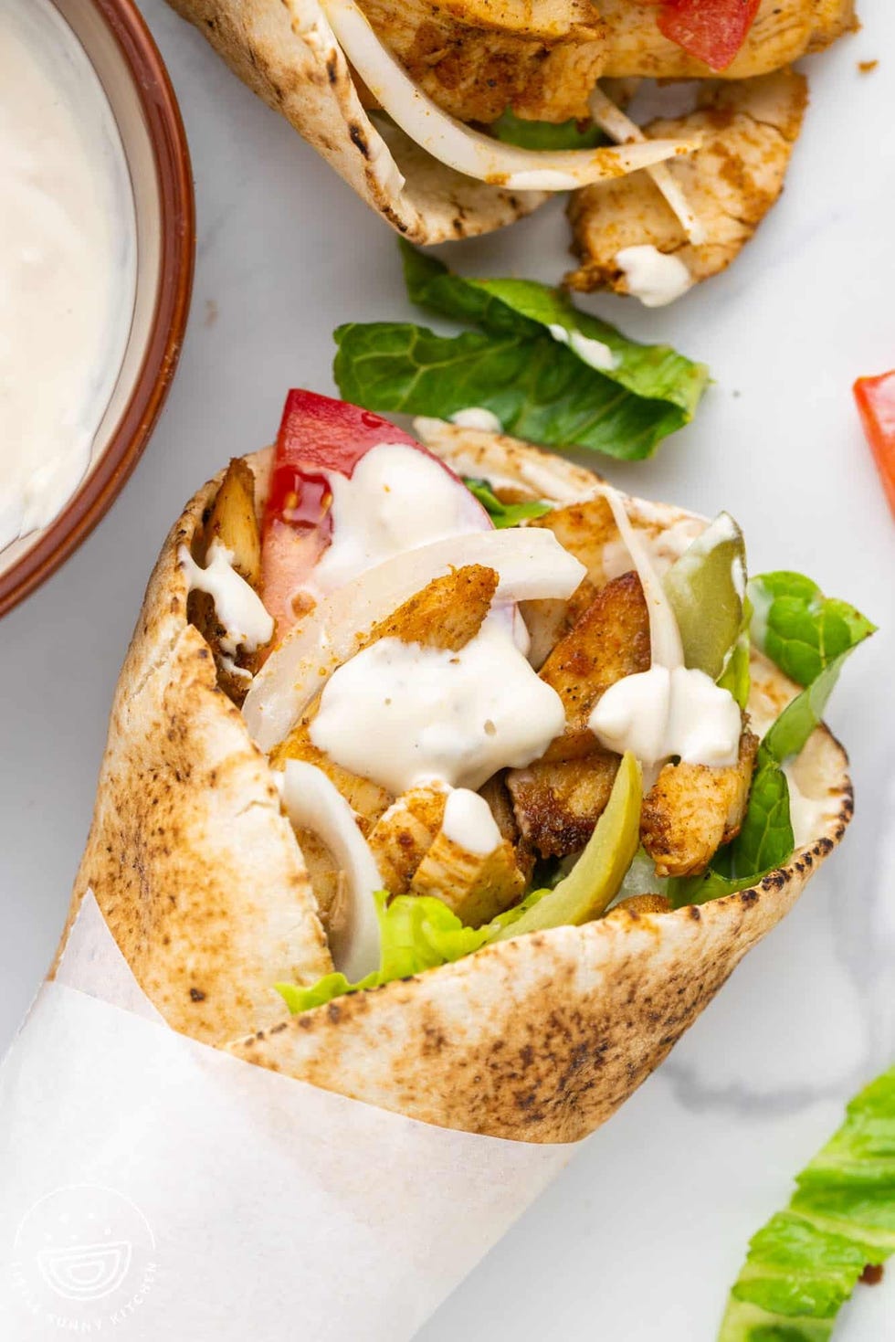 chicken shawarma wraps