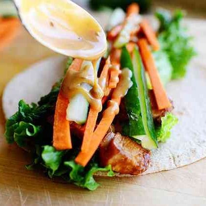 chicken wrap recipes thai chicken wraps